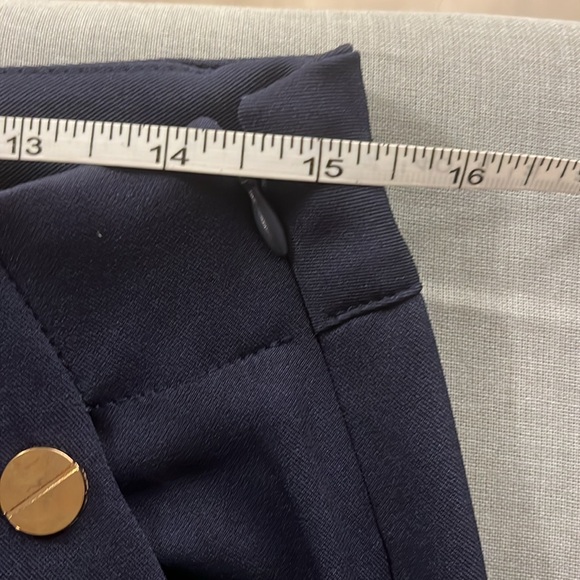 NWOT Navy Blue High Waisted Double Breast Sailor Trousers size 1X - Picture 9 of 10